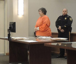 Loretta Doyle Burroughs Loretta Doyle Burroughs, charged with murdering her husband, was in court this week. (Photo by Donna Andersen.)
